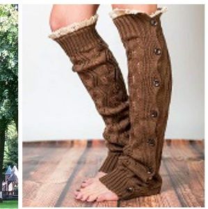 Brown boot socks